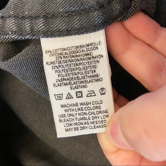 Free People This Way or That Gray Zip Up Denim Mini Skirt 8 - Picture 8 of 9